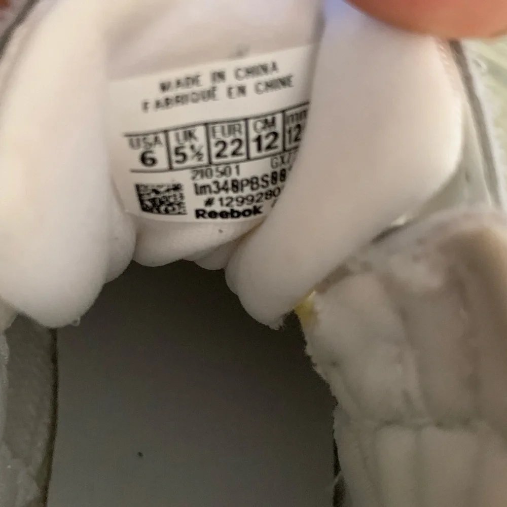 REEBOK KIDS FREESTYLE HI TODDLER WHITE SIZE 6 - Picture 11 of 13